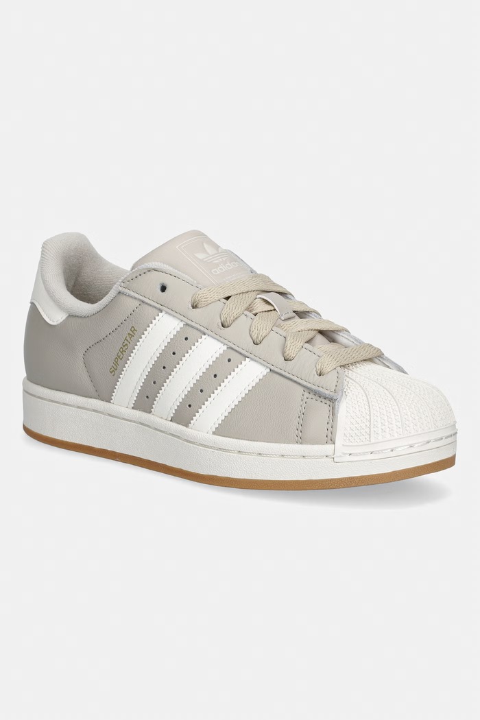 Kožené tenisky adidas Originals Superstar II iný sivá IH4145