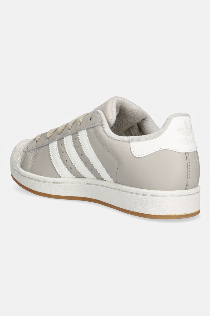 Obuv Kožené tenisky adidas Originals Superstar II IH4145 sivá