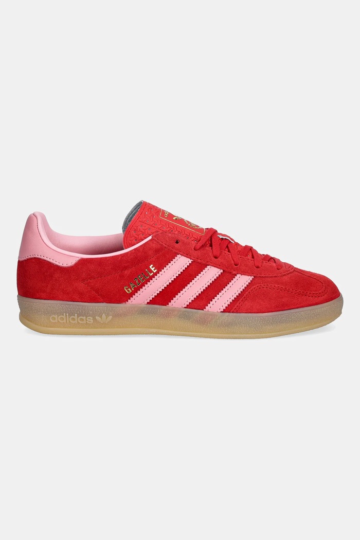 Kožené tenisky adidas Originals Gazelle Indoor IH6797 červená SS26