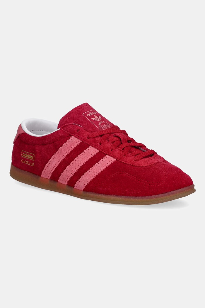 Велурени маратонки adidas Originals Gazelle LO Pro равна червен IH6944