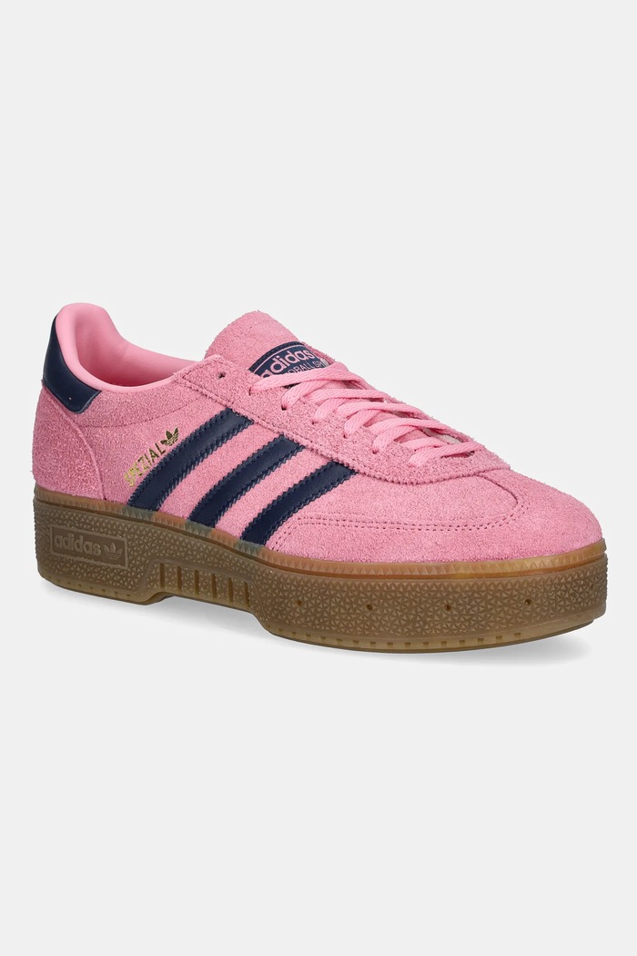 Semišové tenisky adidas Originals Handball Spezial Bold přírodní kůže růžová IH9184