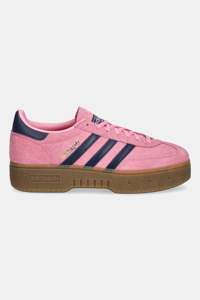 Semišové tenisky adidas Originals Handball Spezial Bold IH9184 růžová SS26