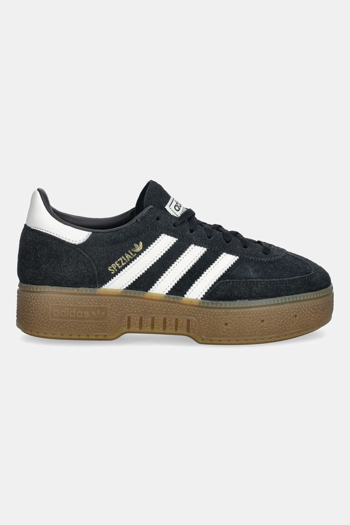 Замшевые кроссовки adidas Originals Handball Spezial Bold JR7438 чёрный SS26