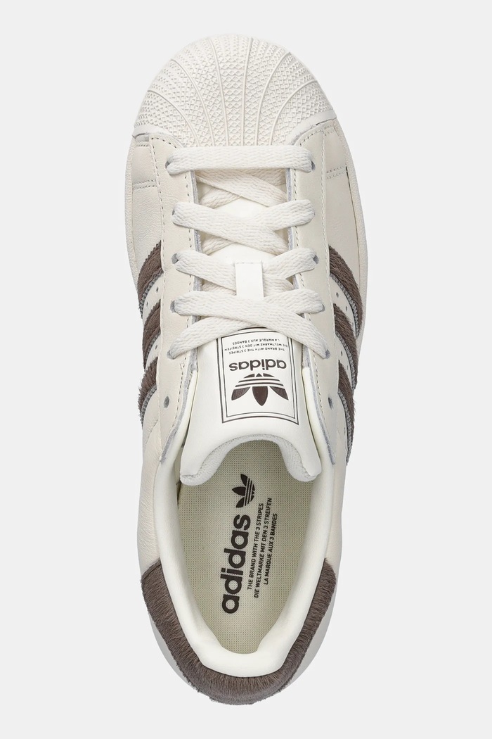 adidas Originals leather sneakers Superstar II beige KI3575