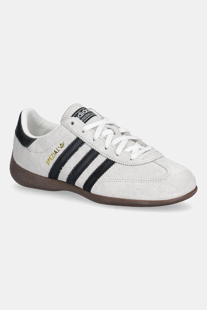 Kožené tenisky adidas Originals Handball Spezial Lo Pro přírodní kůže šedá KJ3628