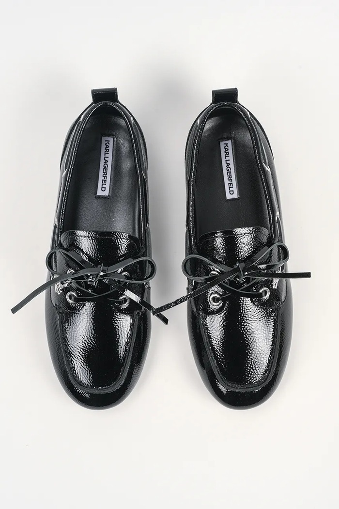 Karl Lagerfeld mokasyny skórzane MARLEE czarny KL41326.100