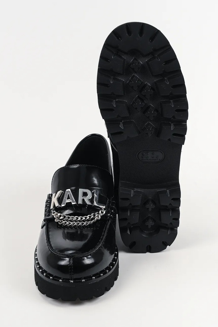 Karl Lagerfeld mokasyny skórzane LOWELL KL42226.000 czarny
