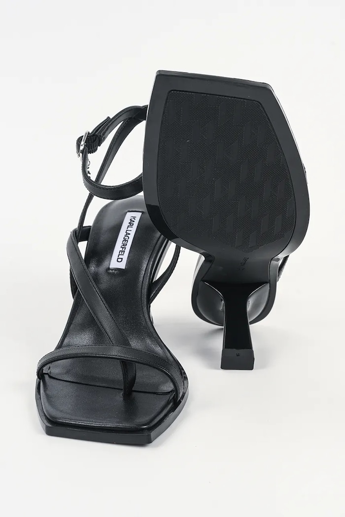Кожени сандали Karl Lagerfeld KARMEL KL33606.000 черен