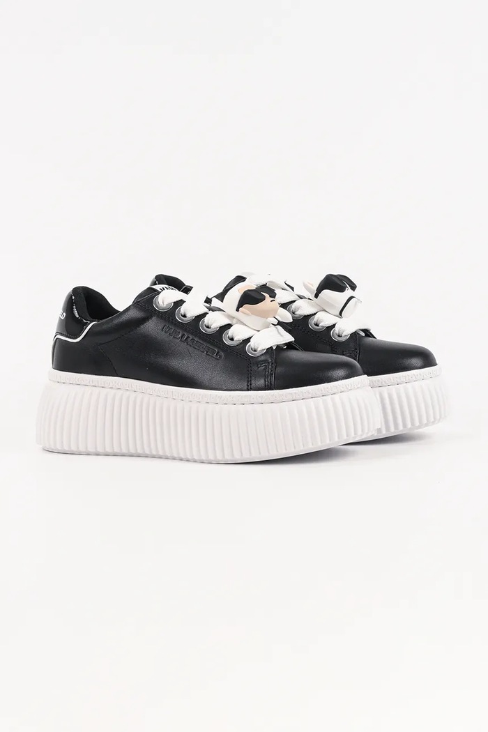Кожени маратонки Karl Lagerfeld KREEPER LO KL42336T.000 черен SS26