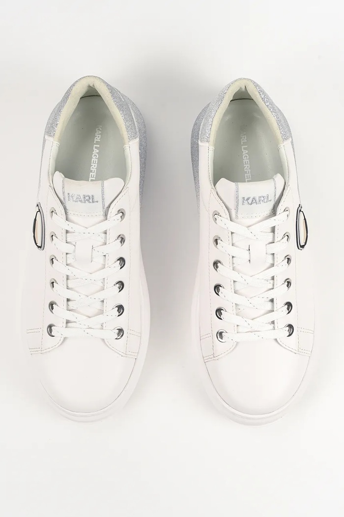 Кожени маратонки Karl Lagerfeld KAPRI бял KL62530F.01S