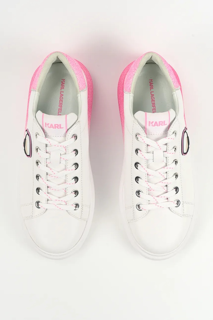 Karl Lagerfeld sneakersy skórzane KAPRI biały KL62530F.01P