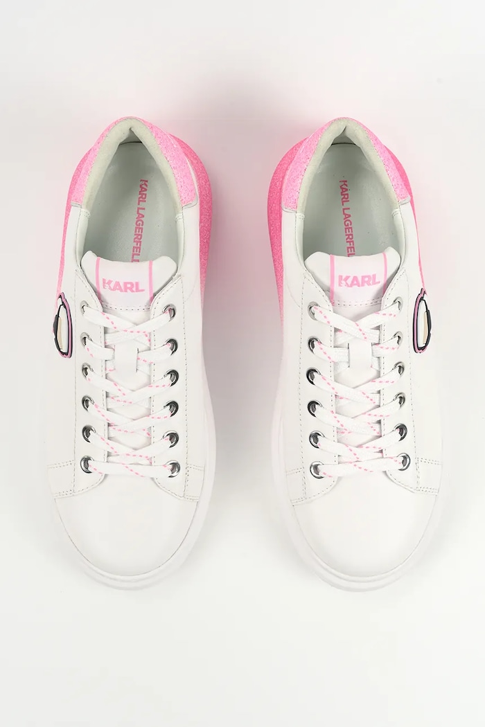 Karl Lagerfeld sneakersy skórzane KAPRI biały KL62530F.01P