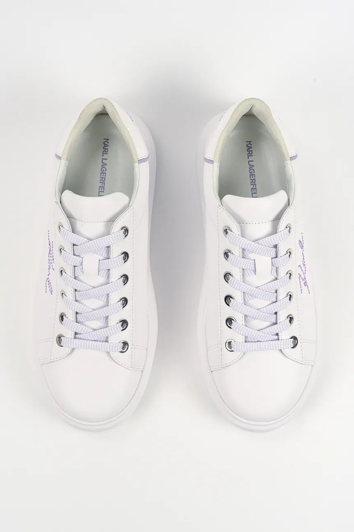Кожени маратонки Karl Lagerfeld KAPRI бял KL62518.01V