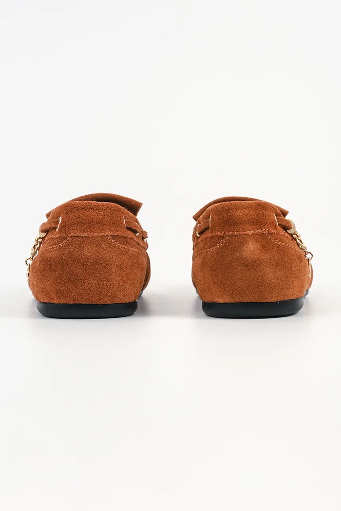 Încălțăminte Karl Lagerfeld mocasini din piele întoarsă MARLEE KL41329A.533 maro