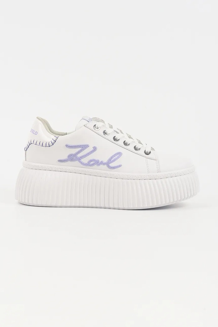Karl Lagerfeld sneakersy skórzane KREEPER LO pozostałe biały KL42372C.01V