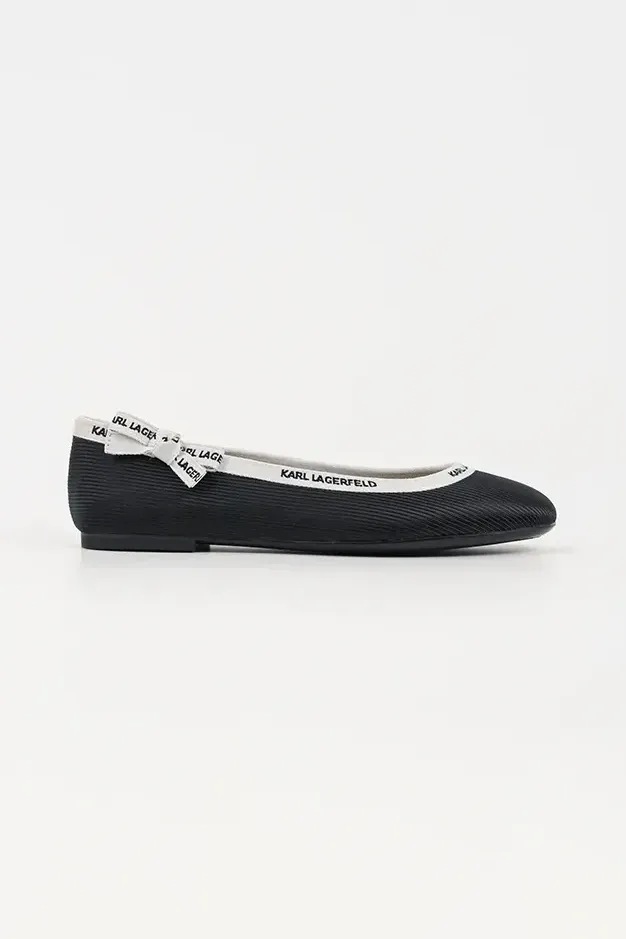Baleríny Karl Lagerfeld KARO černá KL40129.H00