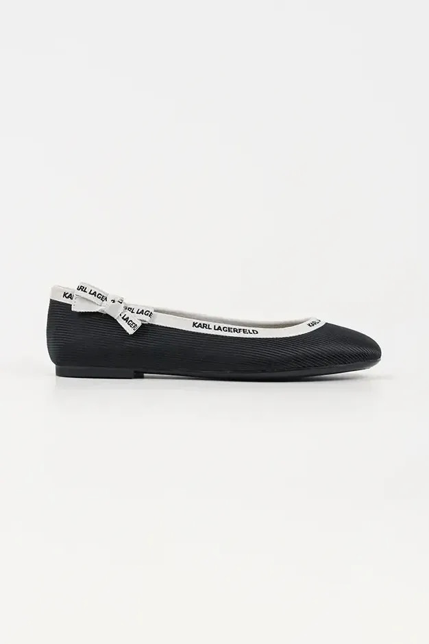 Baleríny Karl Lagerfeld KARO černá KL40129.H00