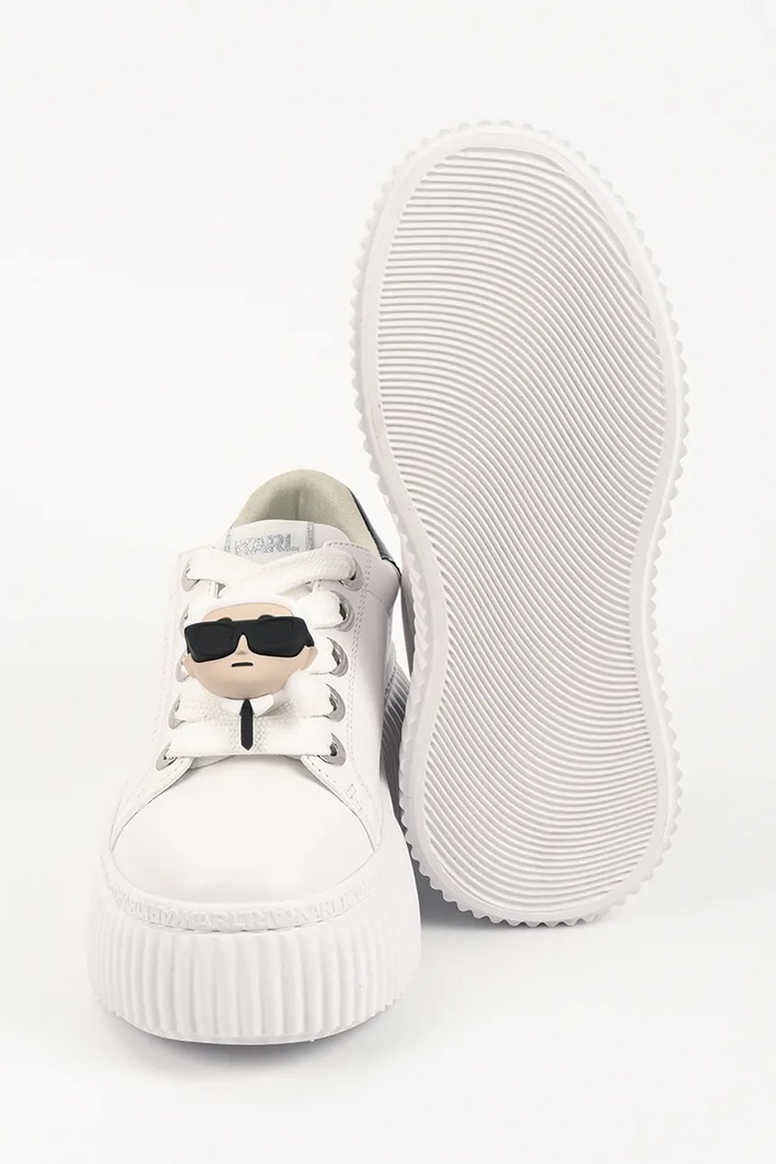 Кожени маратонки Karl Lagerfeld KREEPER LO KL42336T.011 бял