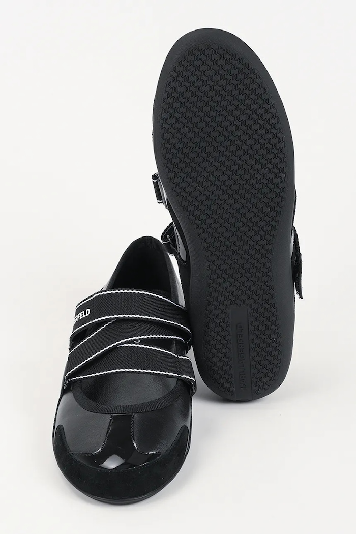 Kožené baleríny Karl Lagerfeld ALTIA KL66101.3M0 černá