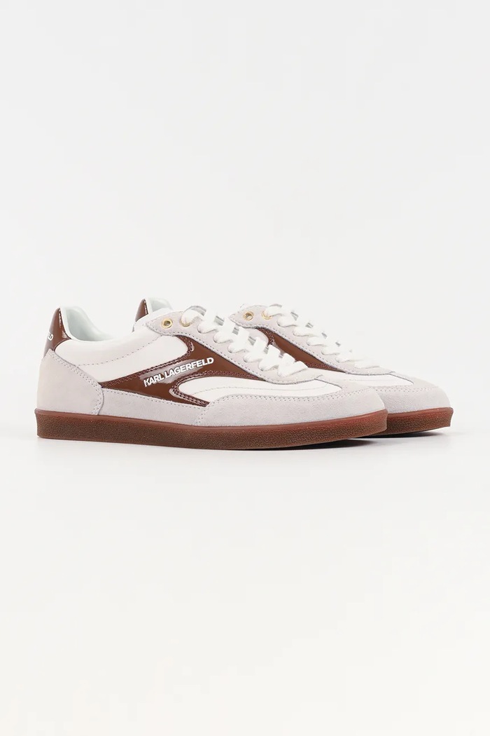 Kožené tenisky Karl Lagerfeld KANDIDATE KL63855.314 biela SS26