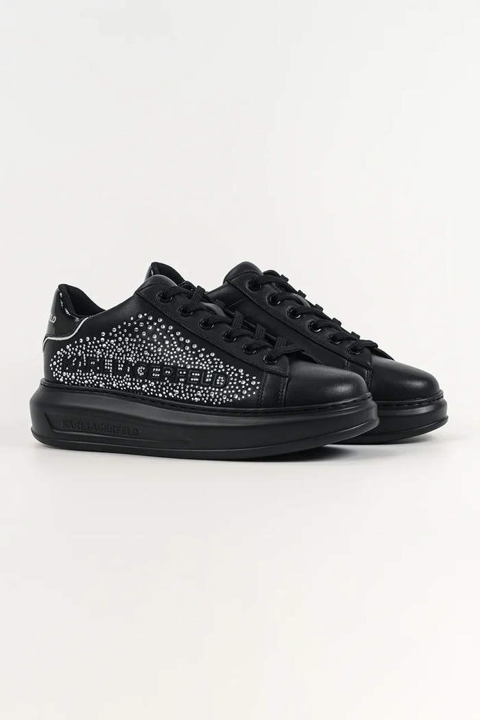 Karl Lagerfeld bőr sportcipő KAPRI KL62556.00S fekete SS26