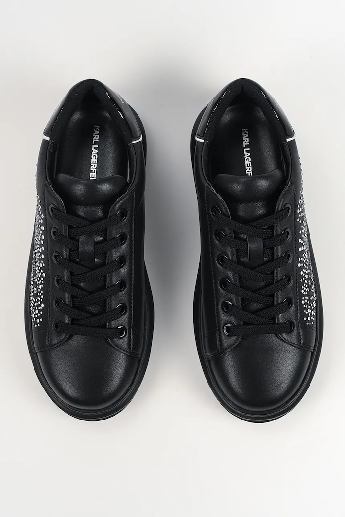 Karl Lagerfeld bőr sportcipő KAPRI fekete KL62556.00S