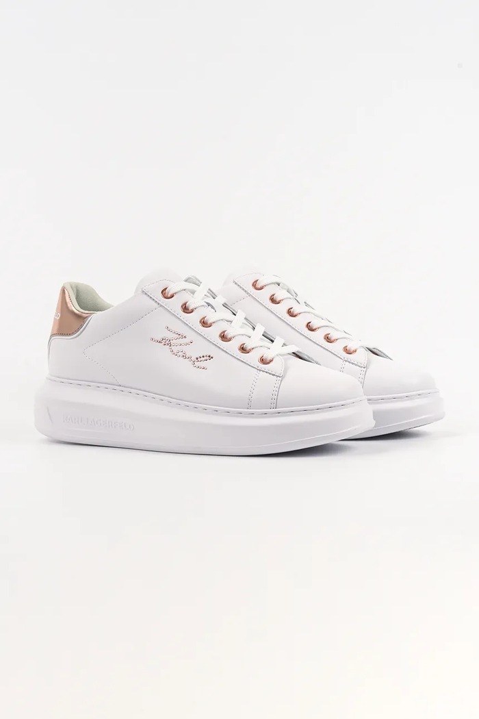 Kožené tenisky Karl Lagerfeld KAPRI KL62518.01P biela SS26