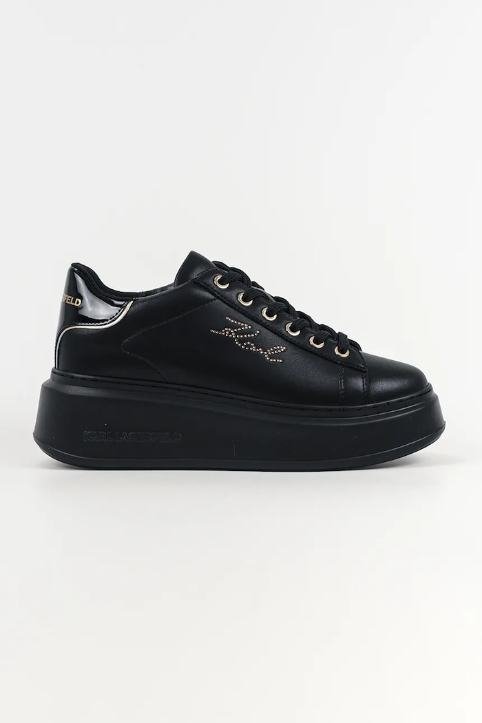 Karl Lagerfeld sneakersy skórzane ANAKAPRI pozostałe czarny KL63518A.00G