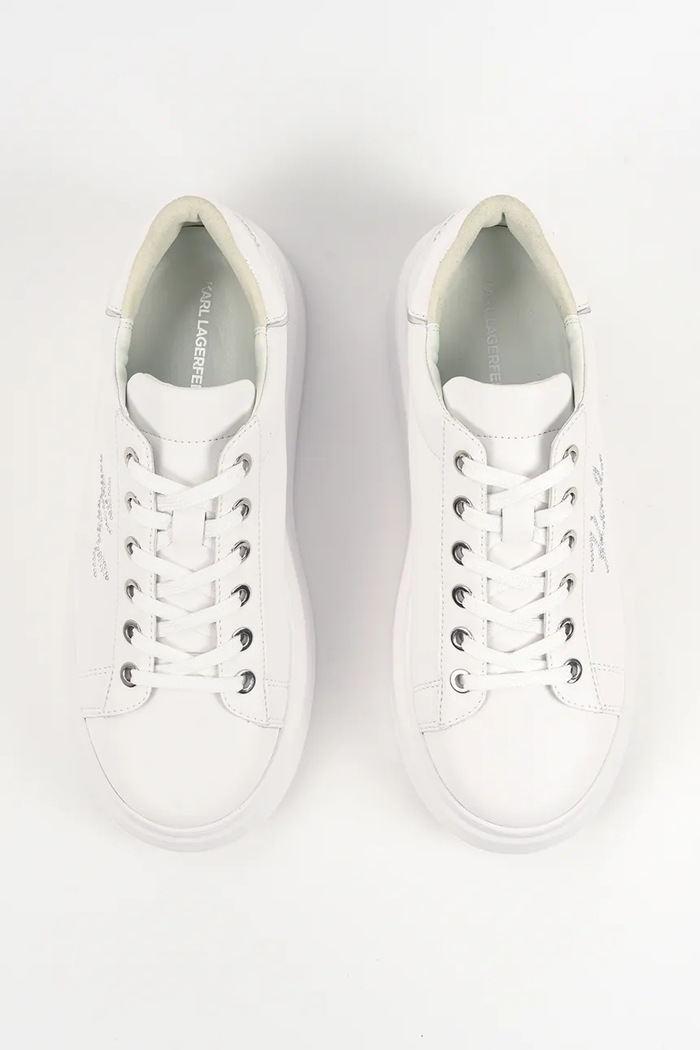 Karl Lagerfeld sneakersy skórzane ANAKAPRI biały KL63518A.01S