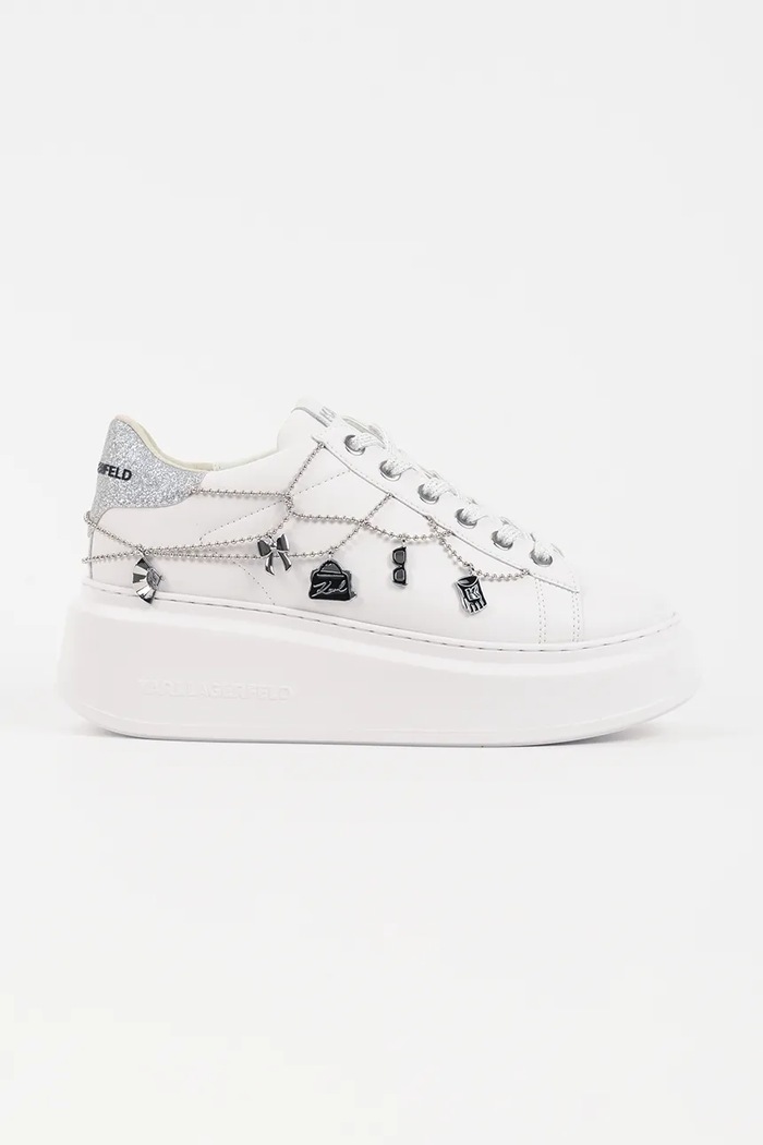 Karl Lagerfeld sneakersy skórzane ANAKAPRI pozostałe biały KL63546.01S