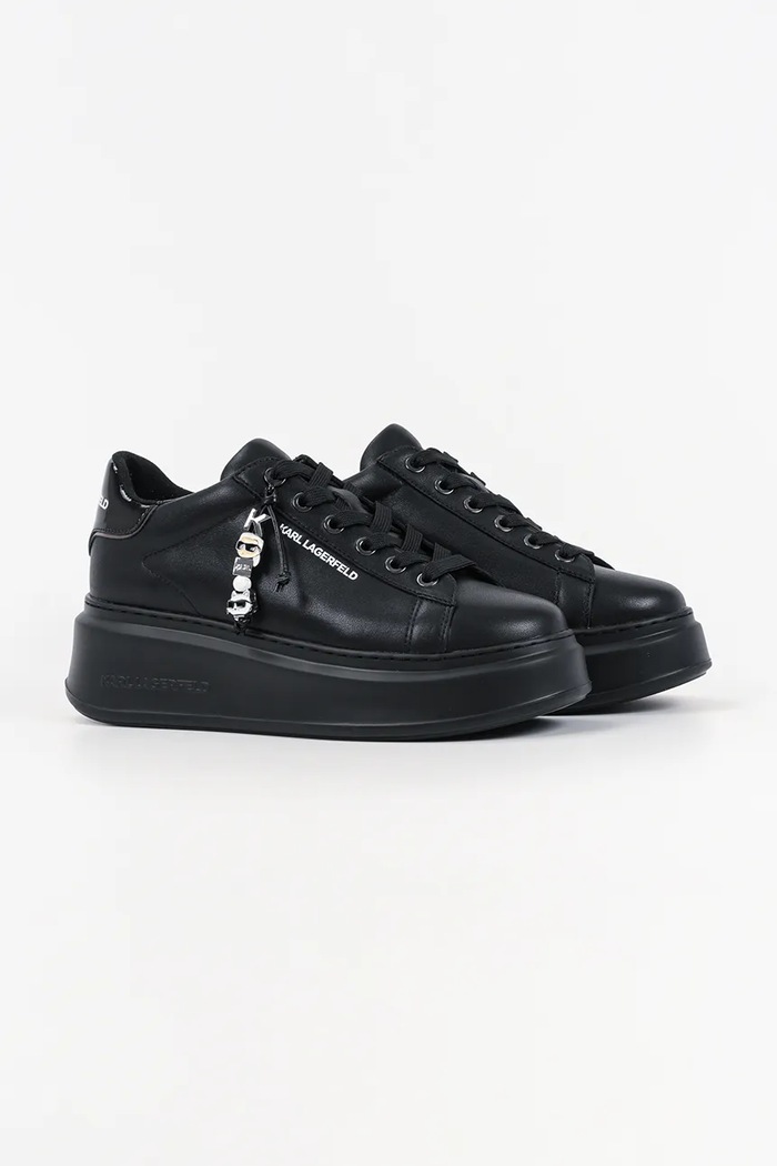 Kožené tenisky Karl Lagerfeld ANAKAPRI KL63516.00X čierna SS26