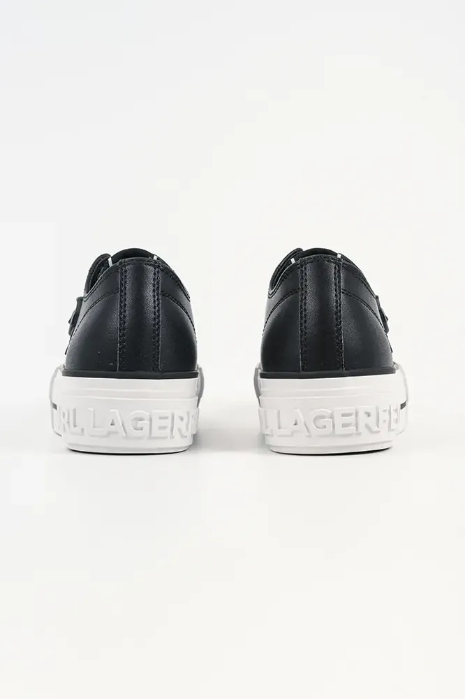 Boty Kožené kecky Karl Lagerfeld KAMPUS MAX NFT KL60426.000 černá