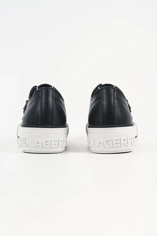 Boty Kožené kecky Karl Lagerfeld KAMPUS MAX NFT KL60426.000 černá
