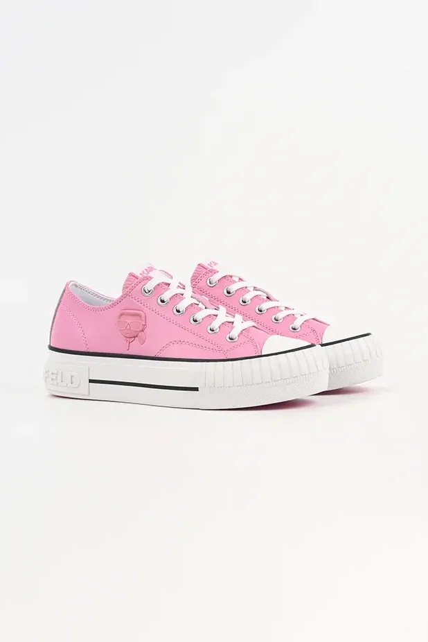 Karl Lagerfeld bőr sneaker KAMPUS MAX NFT KL60426.0LP rózsaszín SS26