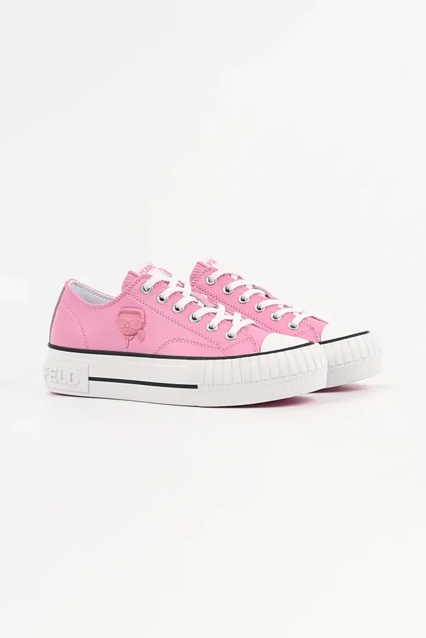 Karl Lagerfeld bőr sneaker KAMPUS MAX NFT KL60426.0LP rózsaszín SS26