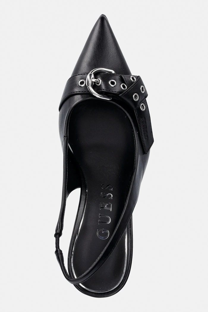 Guess pantofi cu toc PRISSIE negru FLPPSE.ELE05.BLACK