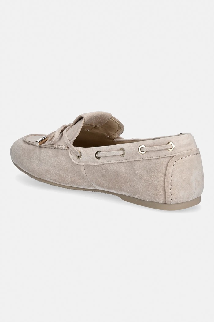 Obuv Semišové mokasíny Guess AISHA FLPAIS.SUE14.BEIGE béžová