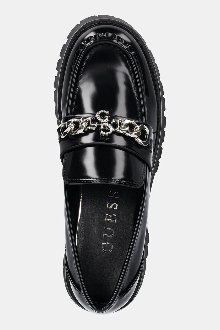Guess mocasini ALMER negru FLPALR.ELE14.BLACK