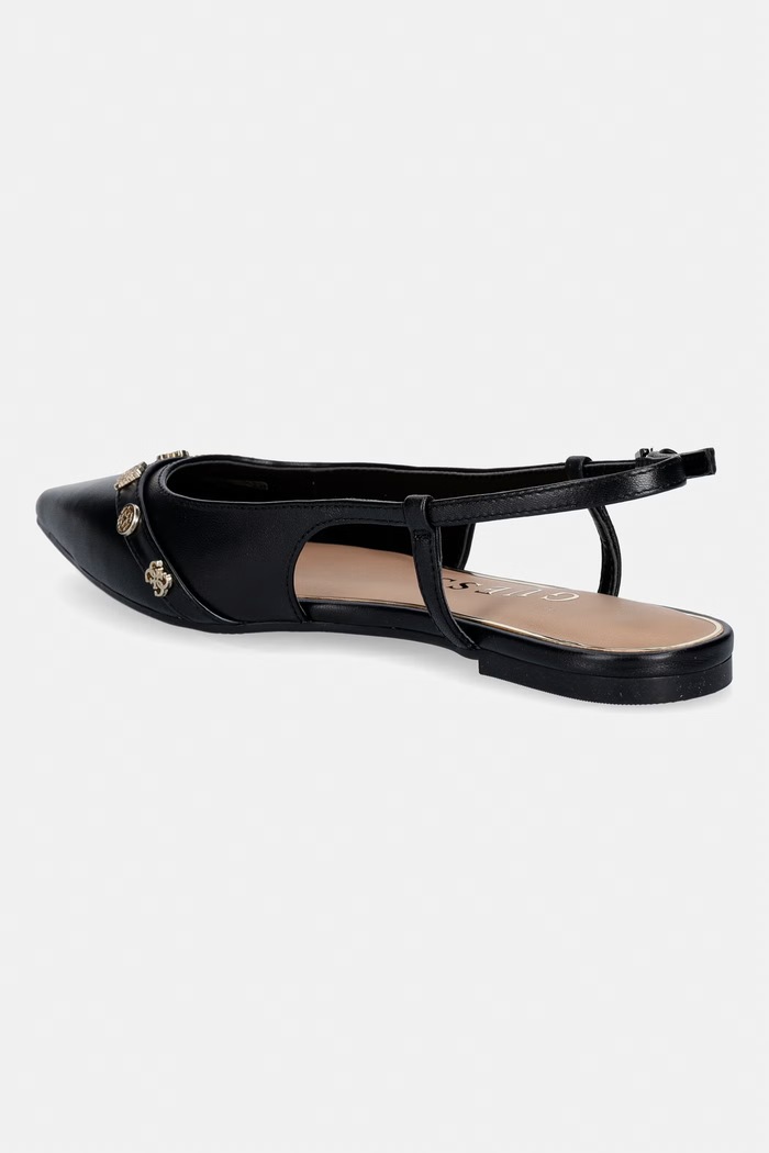 Cipők Guess balerina DORLEE FLPDOR.LEA05.BLACK fekete