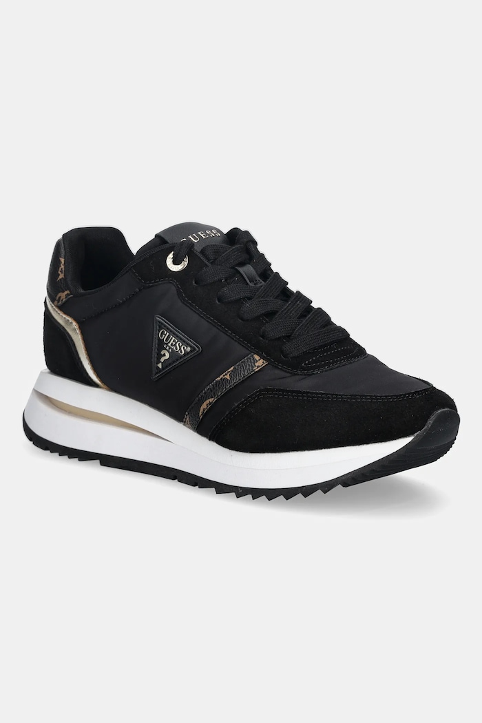 Guess sneakers EAGAR textil negru FLPEAG.FAL12.BLKBR