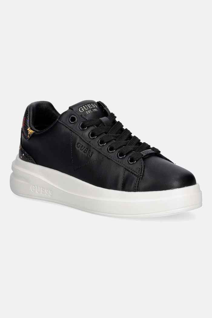 Guess ELBINA11 Αθλητικά Γυναικεία μαύρο FLPE11.LEA12.BLACK