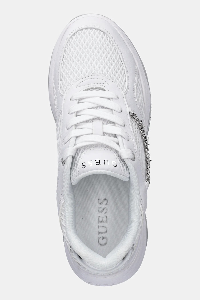 Guess sneakers HARPAA alb FLPHAR.ELE12.WHITE