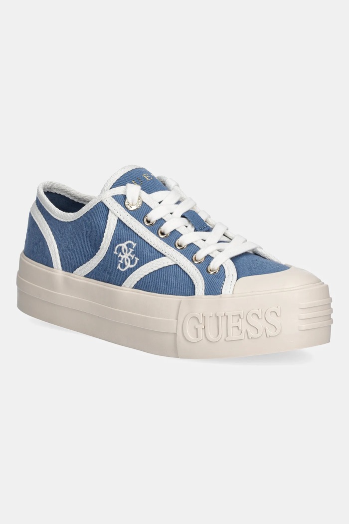 Guess tenisówki ISSAH syntetyczny niebieski FLPISS.FAL12.DENIM