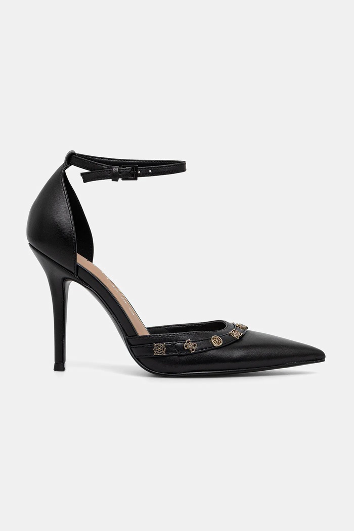Lodičky Guess NANAE FLPNAA.LEA08.BLACK čierna SS26