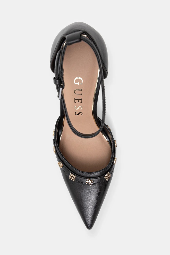 Lodičky Guess NANAE čierna FLPNAA.LEA08.BLACK