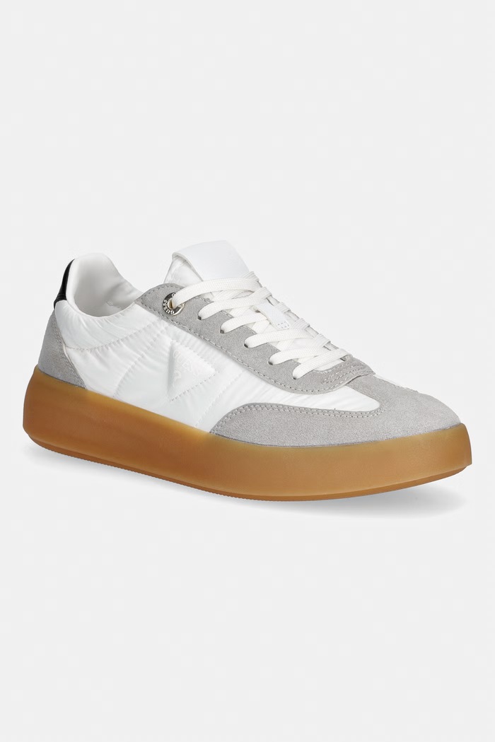 Guess sneakersy PARLET imitacja skóry licowej biały FLPPAR.FAB12.WHIGR