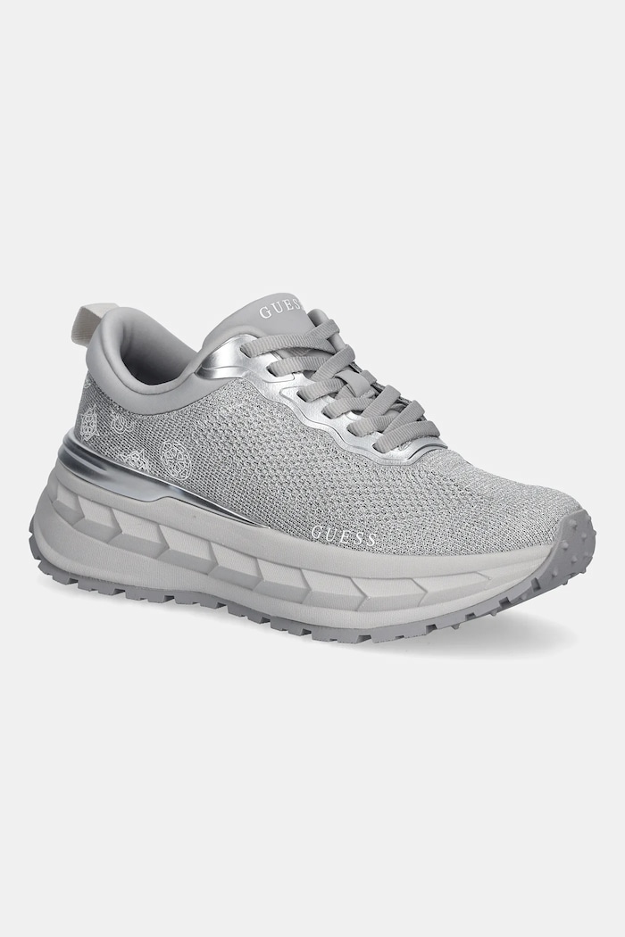 Tenisky Guess RUNIT3 textilní stříbrná FLPRN3.FAB12.SILVE
