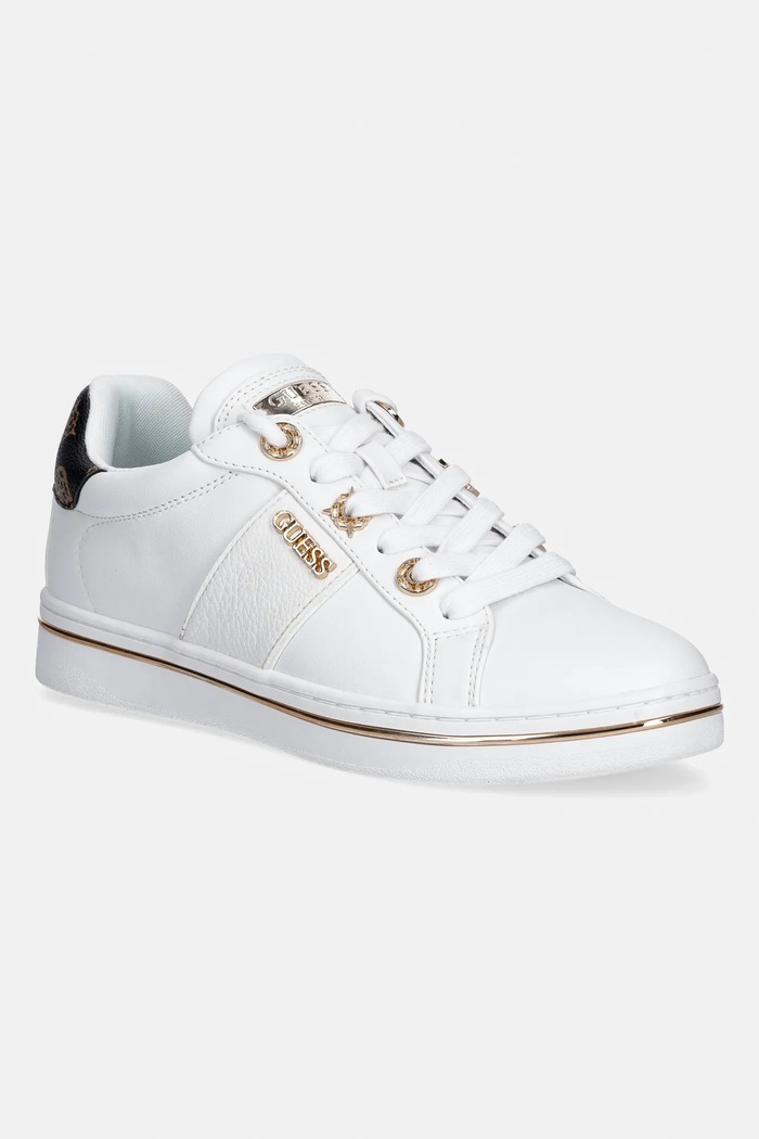 Sneakers Guess STEW απομίμηση λείου δέρματος λευκό FLPSTW.ELE12.WHITE