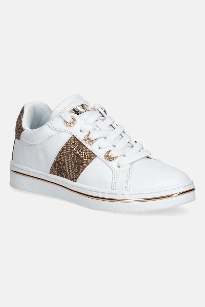 Sneakers Guess STEW απομίμηση λείου δέρματος λευκό FLPSTW.FAL12.BEIBR