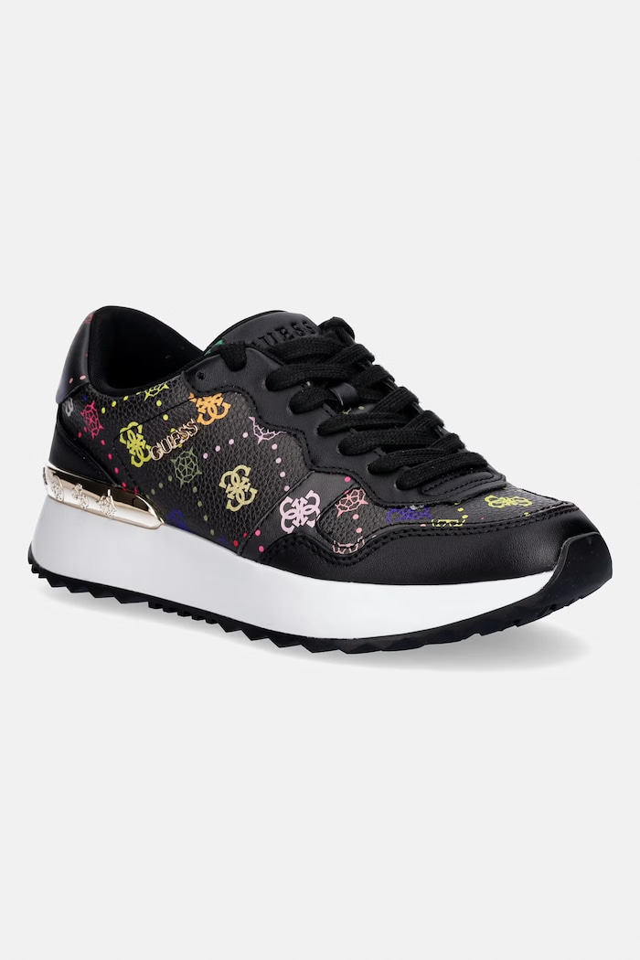Guess sneakers VINSA4 sintetic negru FLPVN4.FAL12.BLKMU
